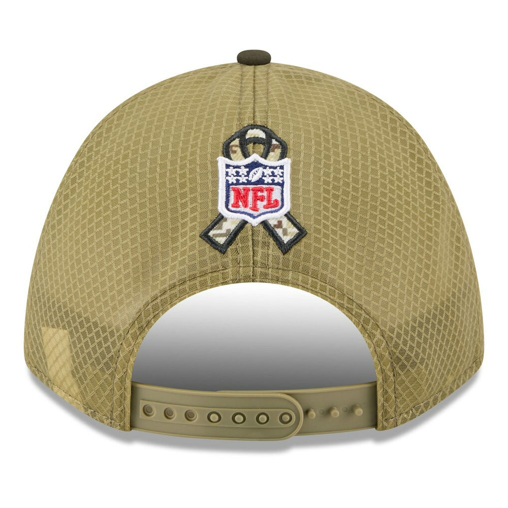 Youth 2025 Salute to Service 9FORTY A-Frame Adjustable Hat - Baltimore Ravens Hats