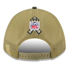 Youth 2025 Salute to Service 9FORTY A-Frame Adjustable Hat - Baltimore Ravens Hats