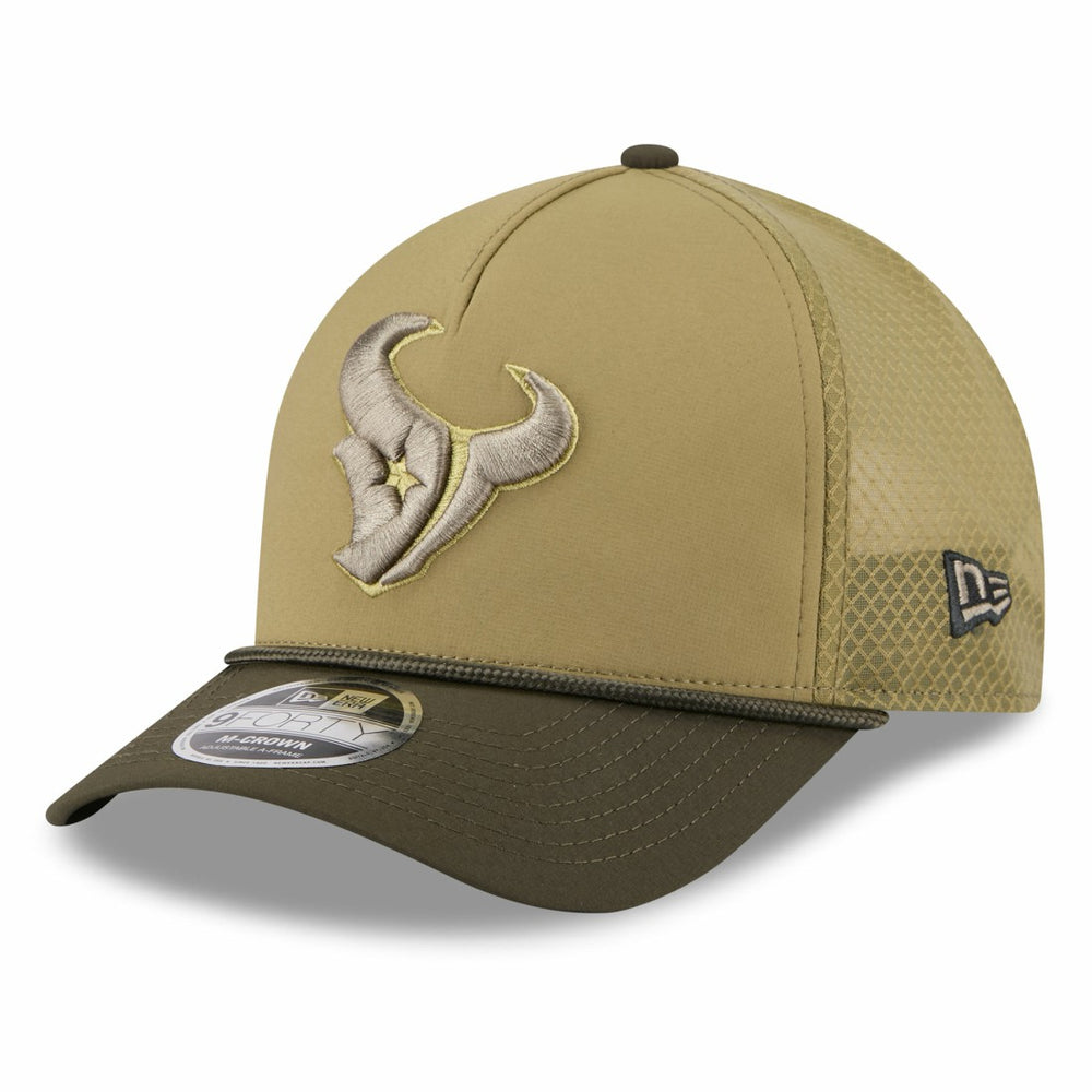 Youth 2025 Salute to Service 9FORTY A-Frame Adjustable Hat - Houston Texans Hats