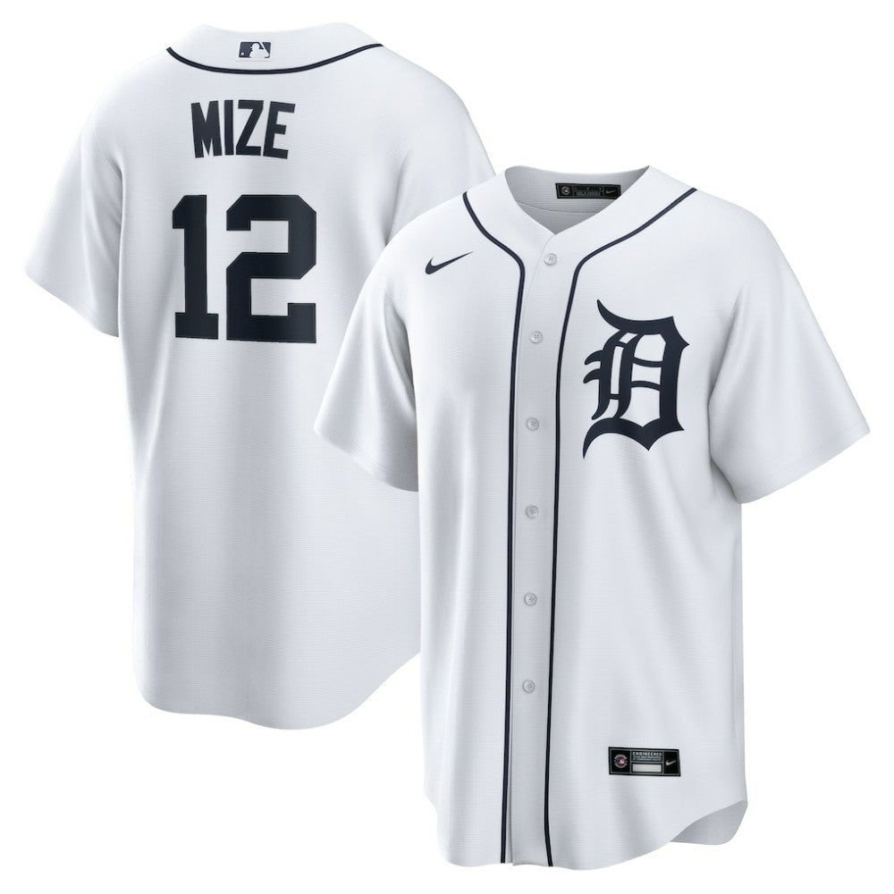 White Casey Mize Detroit Tigers Nike Home Replica Jersey