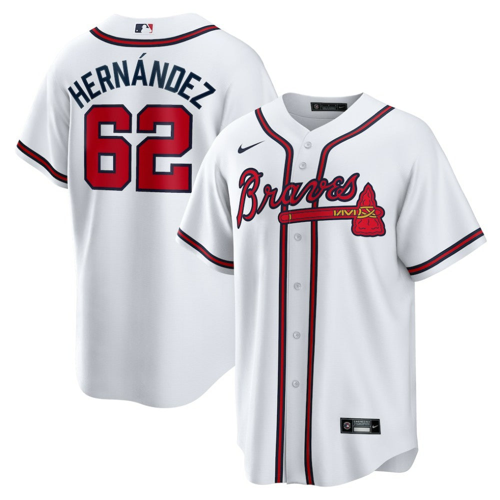 White Daysbel Hernandez Atlanta Braves Nike Home Replica Jersey