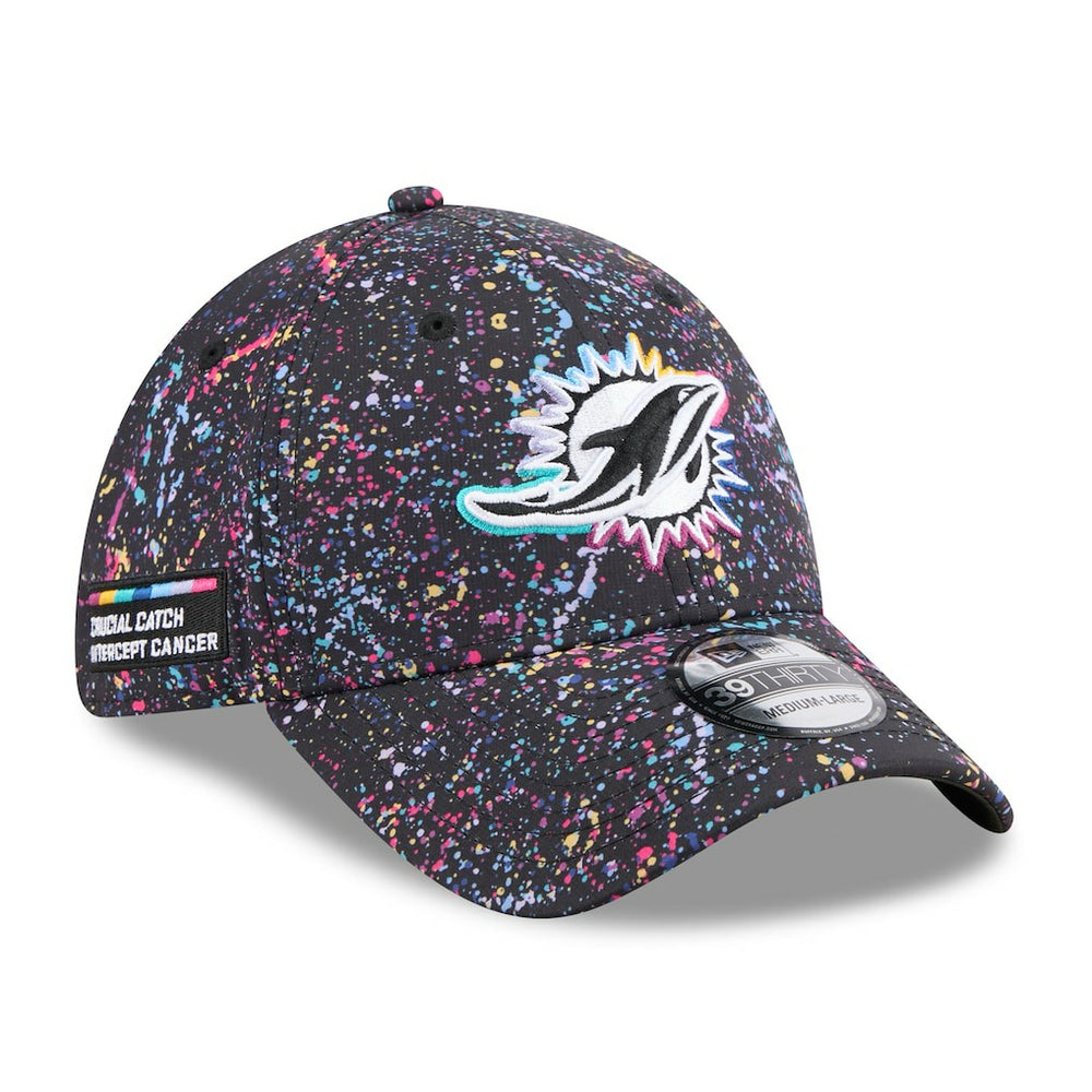 2025 NFL Crucial Catch 39THIRTY Flex Hat - Miami Dolphins Hats