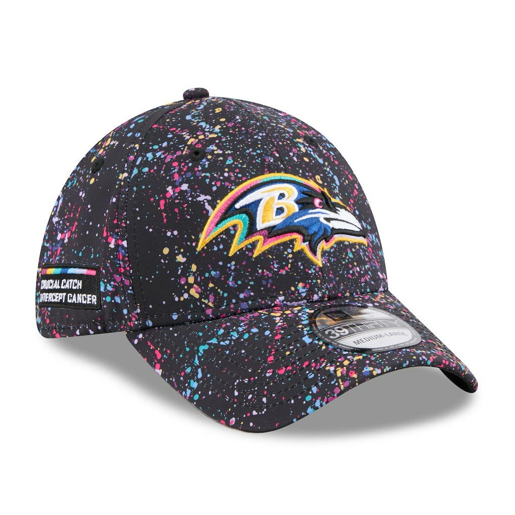 2025 NFL Crucial Catch 39THIRTY Flex Hat - Baltimore Ravens Hats