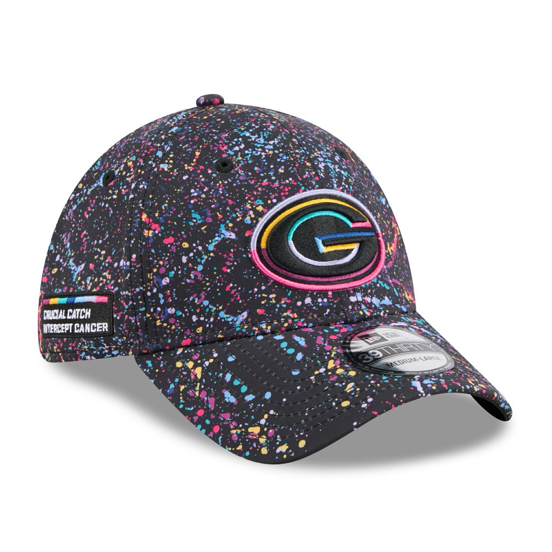 2025 NFL Crucial Catch 39THIRTY Flex Hat - Green Bay Packers Hats