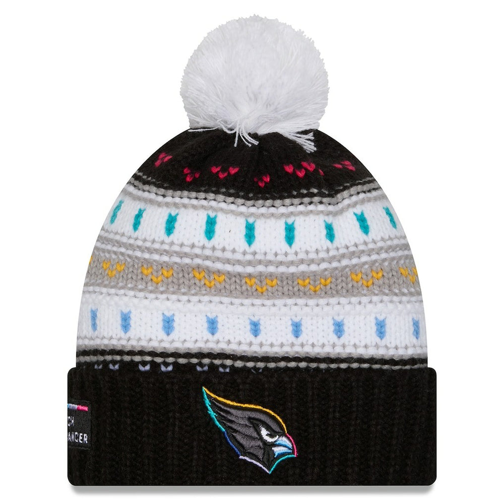 Women's 2025 NFL Crucial Catch Cuffed Knit Hat with Pom - Arizona Cardinals Hats