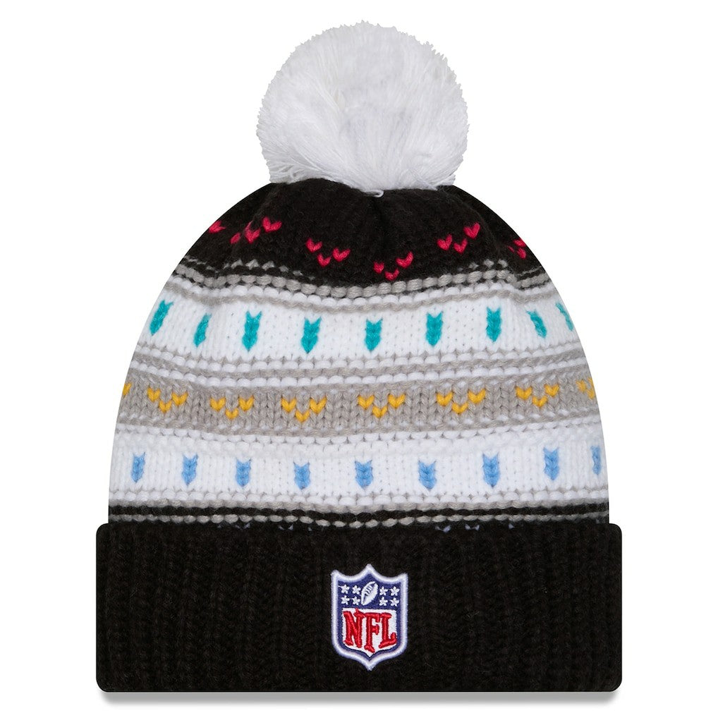 Women's 2025 NFL Crucial Catch Cuffed Knit Hat with Pom - Arizona Cardinals Hats