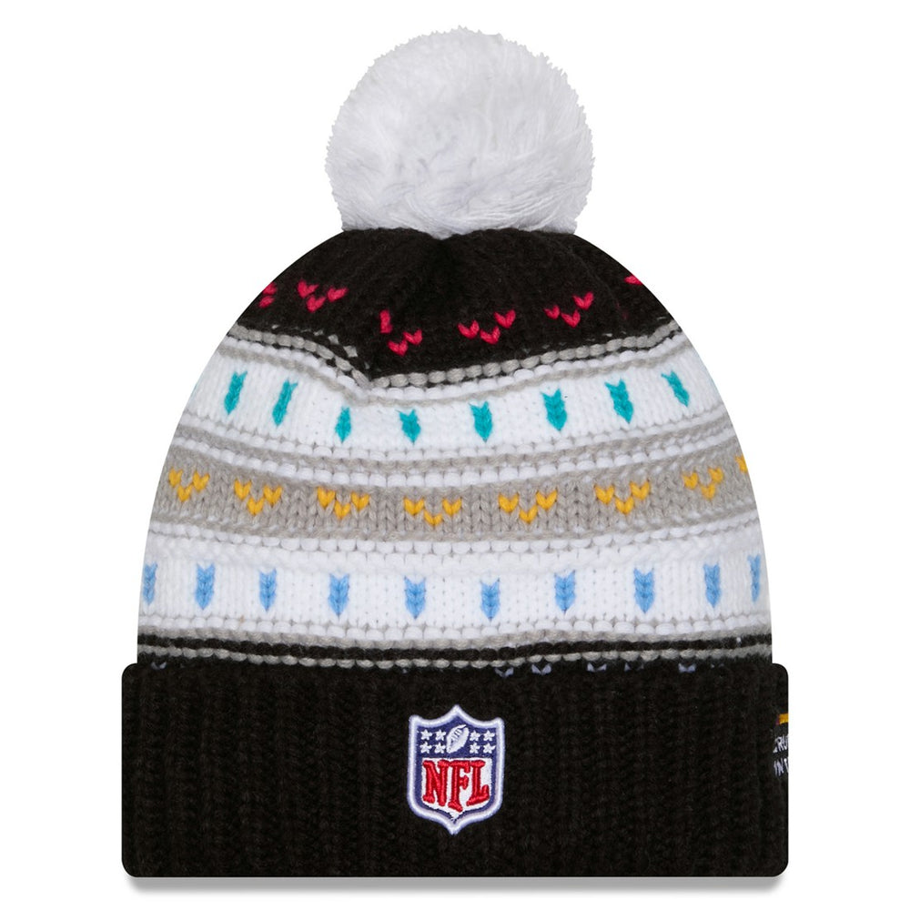 Women's 2025 NFL Crucial Catch Cuffed Knit Hat with Pom - Tampa Bay Buccaneers Hats
