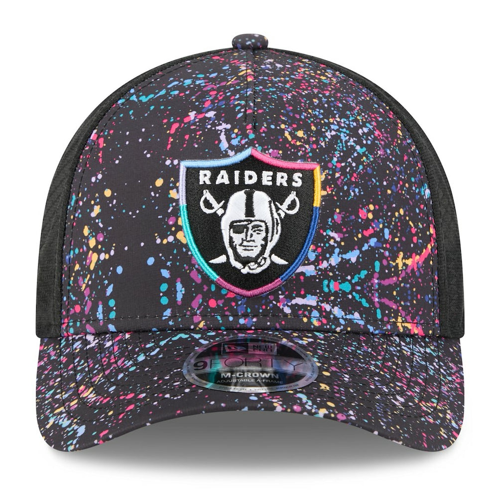 Youth 2025 NFL Crucial Catch 9FORTY Adjustable Hat - Las Vegas Raiders Hats