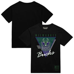 Mitchell & Ness Milwaukee Bucks Worldwide Collection Tri-Logo T-Shirt