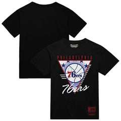 Mitchell & Ness Philadelphia 76ers Worldwide Collection Tri-Logo T-Shirt