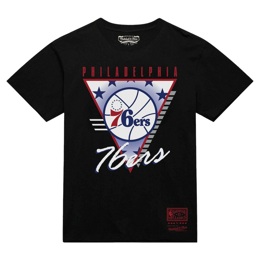 Mitchell & Ness Philadelphia 76ers Worldwide Collection Tri-Logo T-Shirt