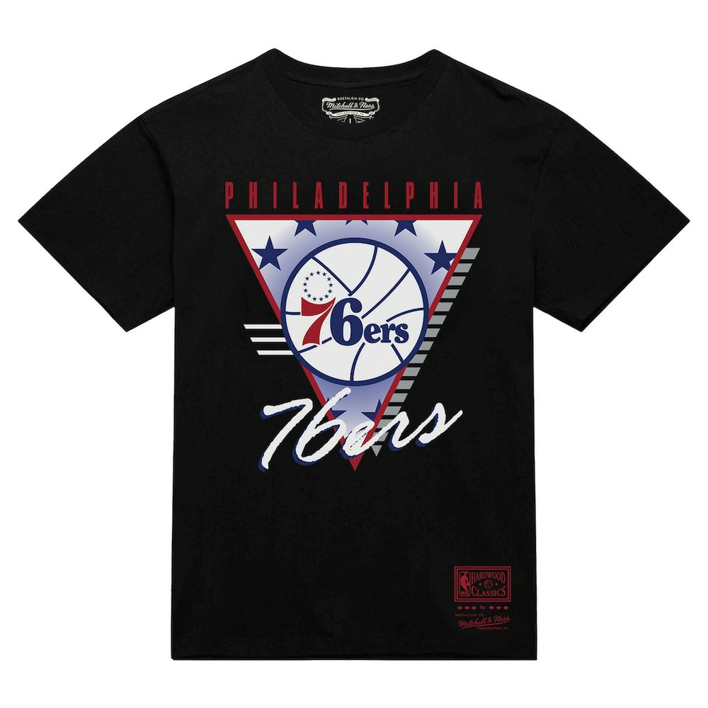 Mitchell & Ness Philadelphia 76ers Worldwide Collection Tri-Logo T-Shirt