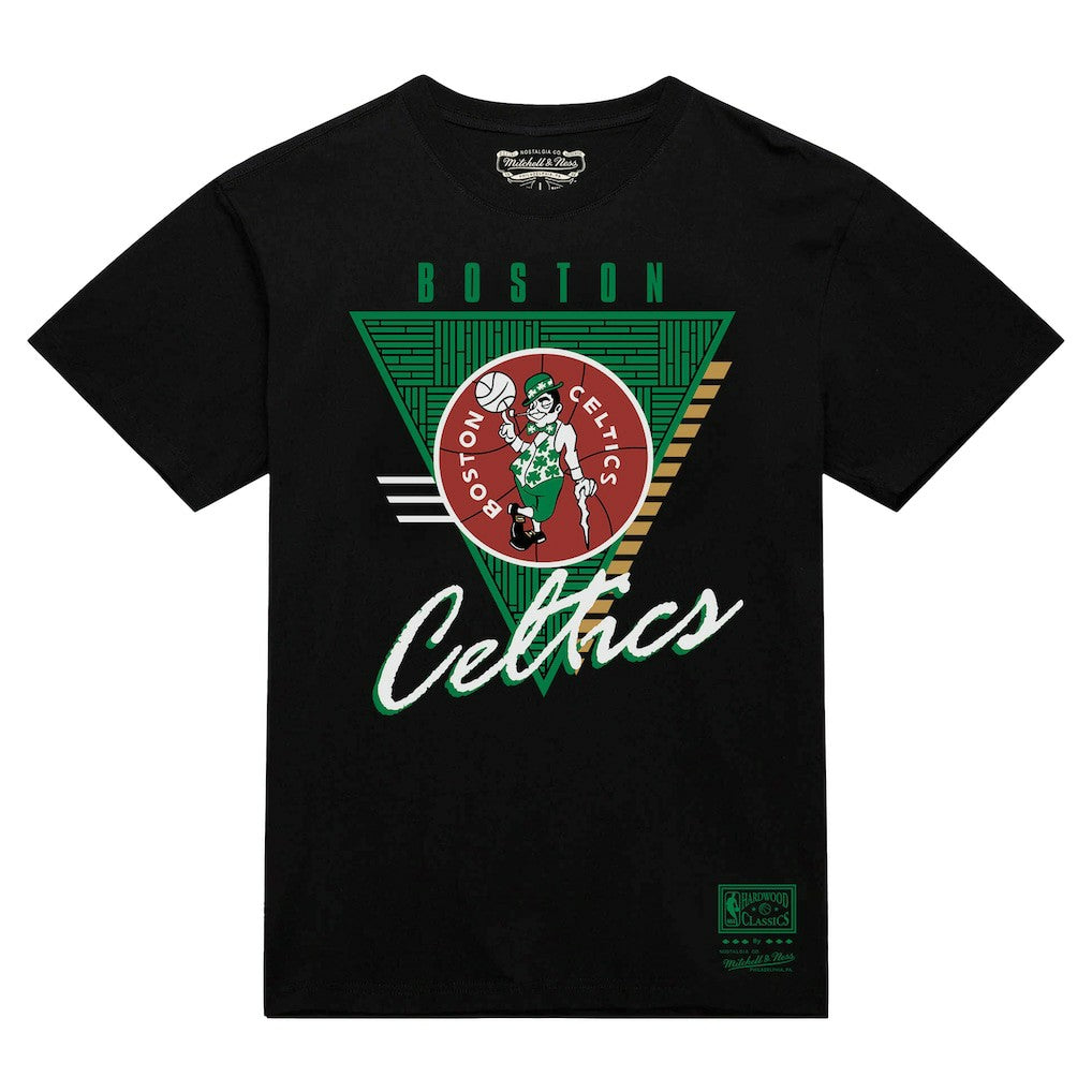 Mitchell & Ness Boston Celtics Worldwide Collection Tri-Logo T-Shirt