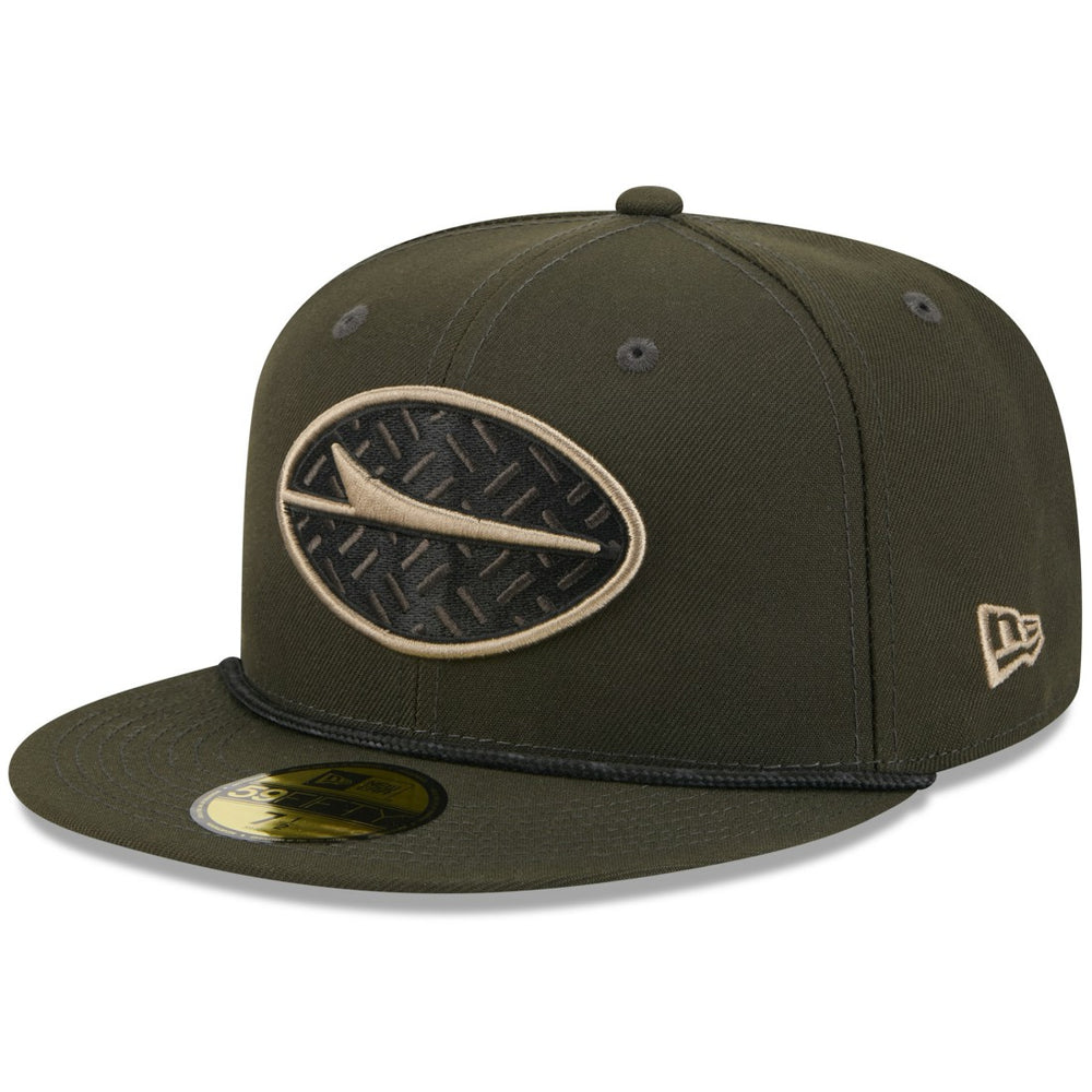 2025 Rivalries Collection Sideline Rope 59FIFTY Fitted Hat - New York Jets Hats