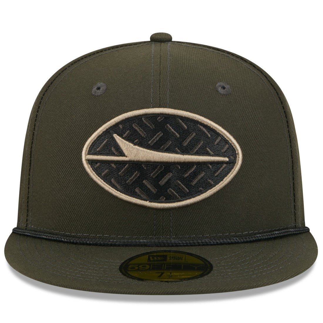 2025 Rivalries Collection Sideline Rope 59FIFTY Fitted Hat - New York Jets Hats