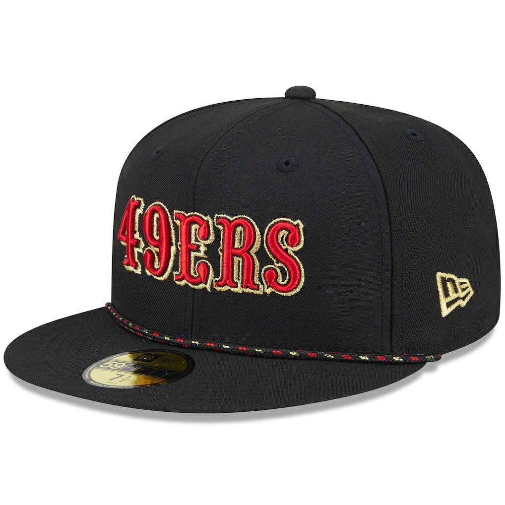 2025 Rivalries Collection Sideline Rope 59FIFTY Fitted Hat - San Francisco 49ers Hats