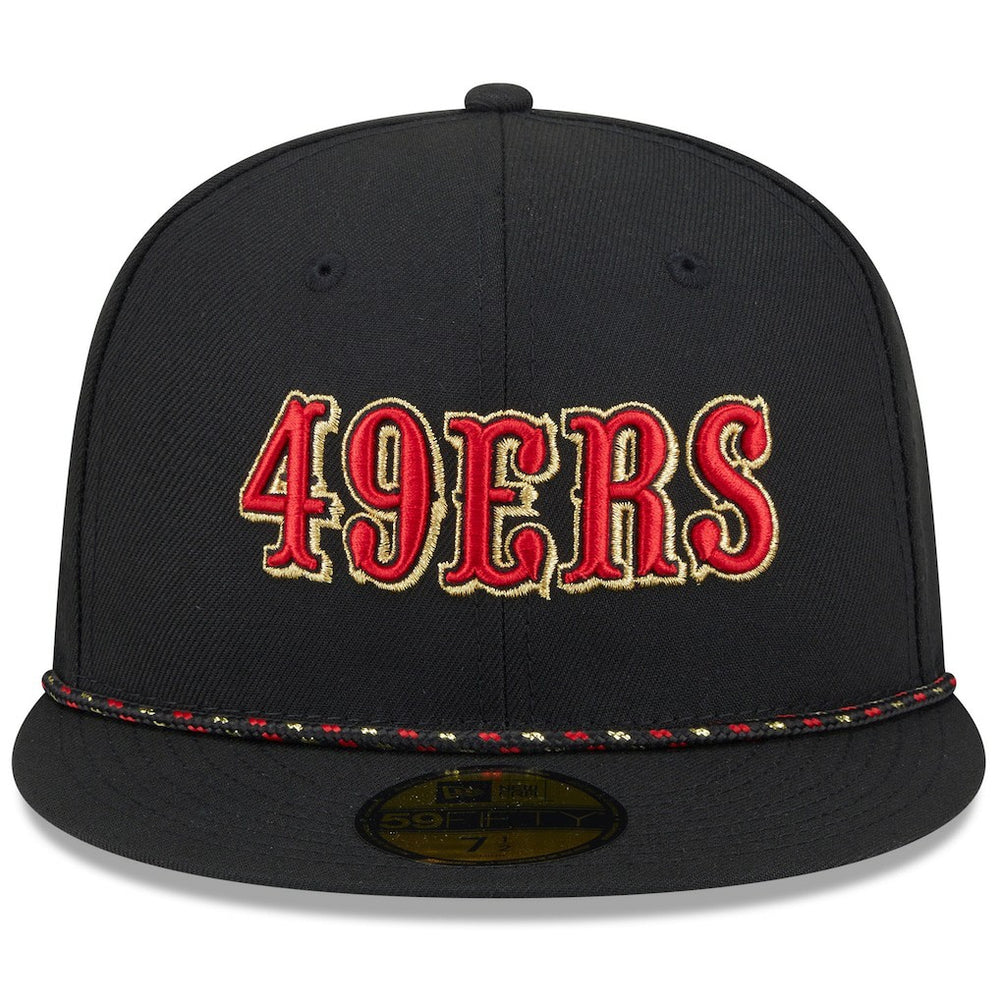 2025 Rivalries Collection Sideline Rope 59FIFTY Fitted Hat - San Francisco 49ers Hats
