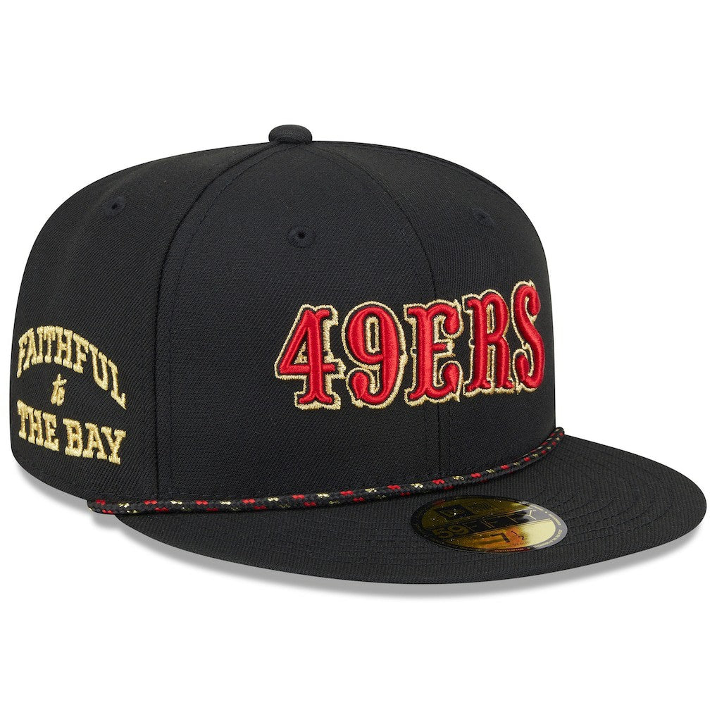 2025 Rivalries Collection Sideline Rope 59FIFTY Fitted Hat - San Francisco 49ers Hats
