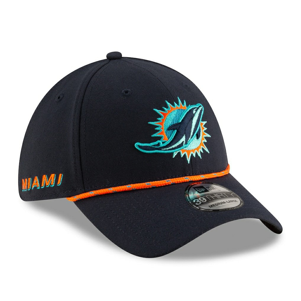 2025 Rivalries Collection Sideline 39THIRTY Flex Hat - Miami Dolphins Hats