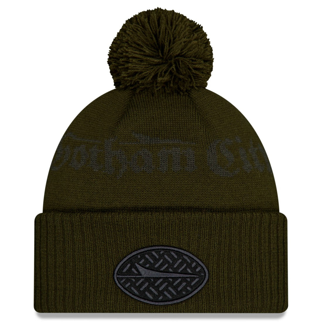2025 Rivalries Collection Sideline Cuffed Knit Hat with Pom - New York Jets Hats