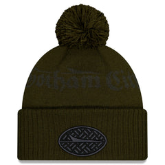 2025 Rivalries Collection Sideline Cuffed Knit Hat with Pom - New York Jets Hats