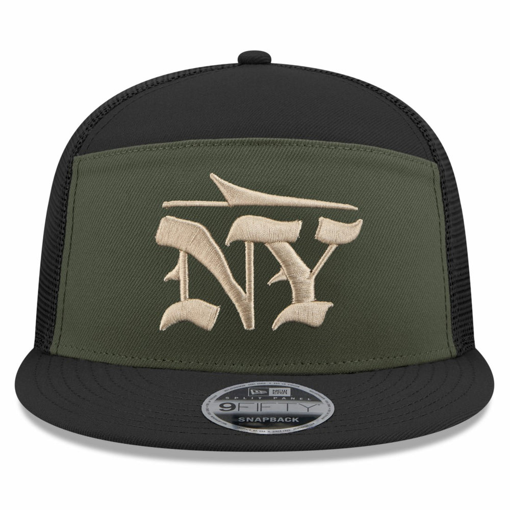 2025 Rivalries Collection Team Split Panel 9FIFTY Snapback Hat - New York Jets Hats