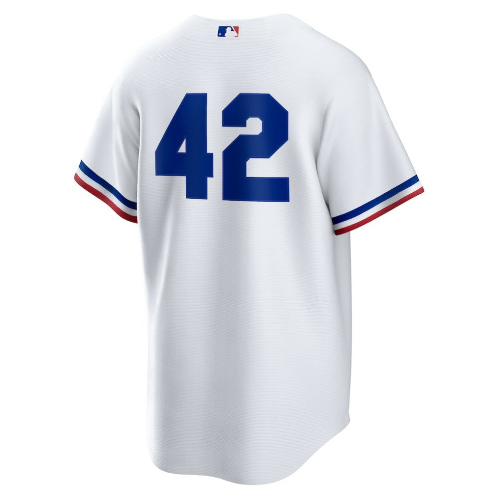 White Texas Rangers Nike Home  2025 Jackie Robinson Day Replica Jersey