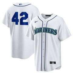White Seattle Mariners Nike Home  2025 Jackie Robinson Day Replica Jersey