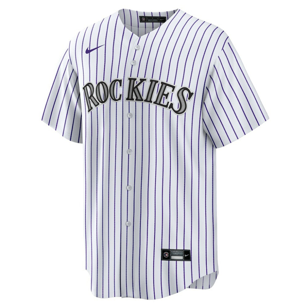 White Colorado Rockies Nike Home  2025 Jackie Robinson Day Replica Jersey
