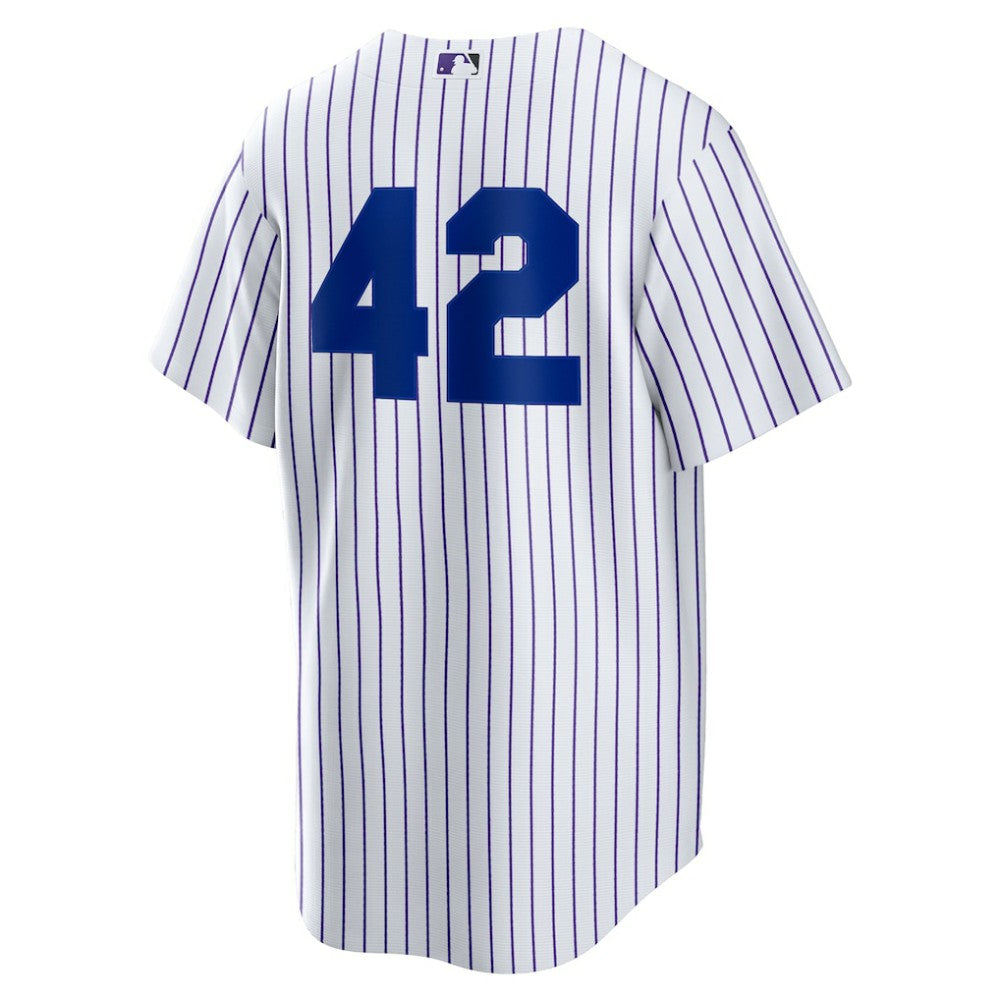 White Colorado Rockies Nike Home  2025 Jackie Robinson Day Replica Jersey