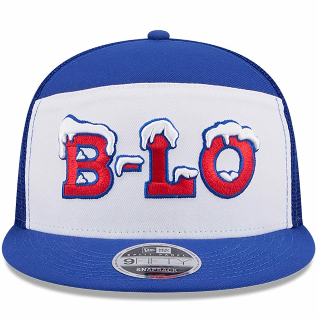 2025 Rivalries Collection Team Split Panel 9FIFTY Snapback Hat - Buffalo Bills Hats