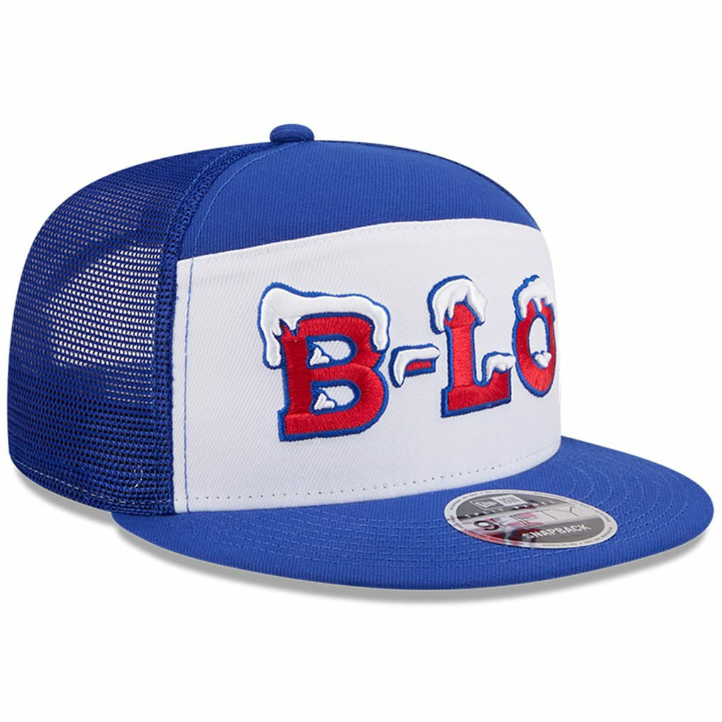 2025 Rivalries Collection Team Split Panel 9FIFTY Snapback Hat - Buffalo Bills Hats