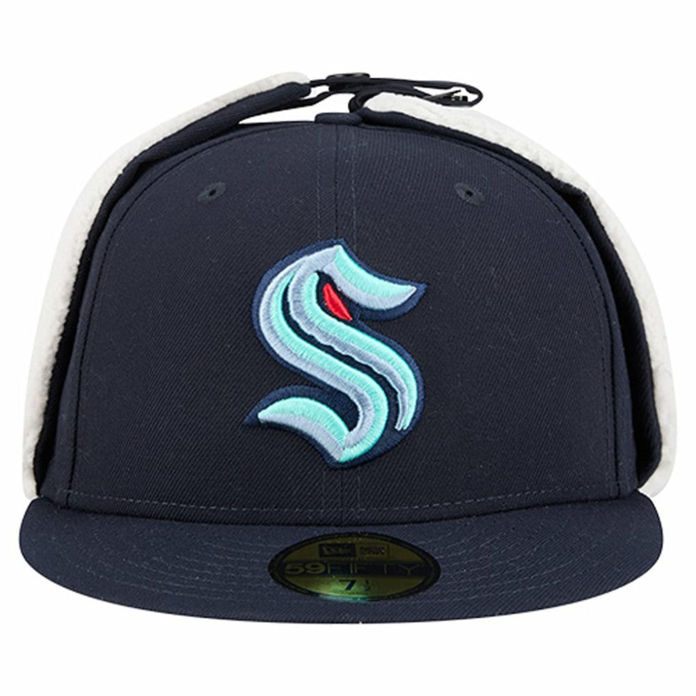 NHL Seattle Kraken New Era Injection Dog Ear Classic Fitted Hat