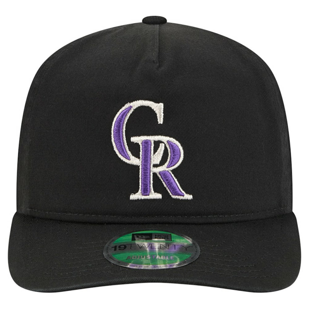 Black Colorado Rockies New Era Team 19TWENTY Adjustable Hat
