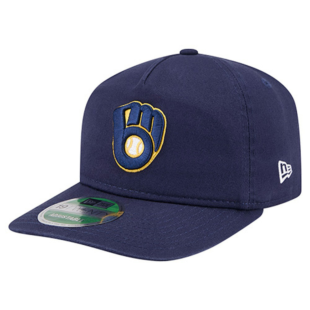 Navy Milwaukee Brewers New Era Team 19TWENTY Adjustable Hat