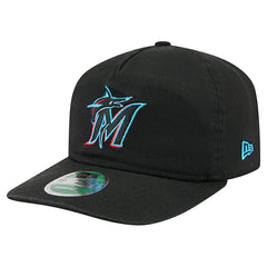 Black Miami Marlins New Era Team 19TWENTY Adjustable Hat