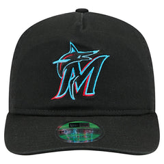 Black Miami Marlins New Era Team 19TWENTY Adjustable Hat