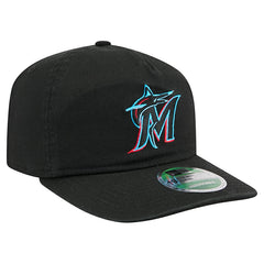 Black Miami Marlins New Era Team 19TWENTY Adjustable Hat