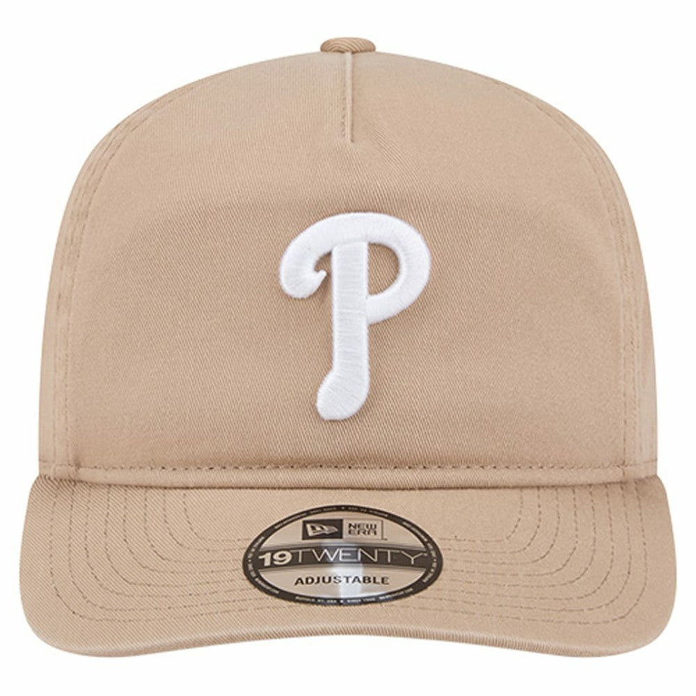 Light Beige Philadelphia Phillies New Era Cam 19TWENTY Adjustable Hat