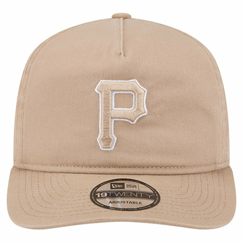 Light Beige Pittsburgh Pirates New Era Cam 19TWENTY Adjustable Hat