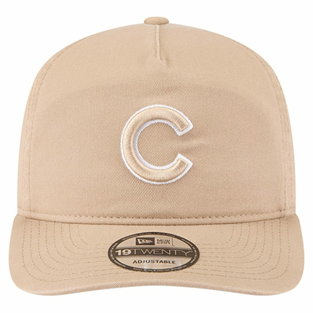 Light Beige Chicago Cubs New Era Cam 19TWENTY Adjustable Hat
