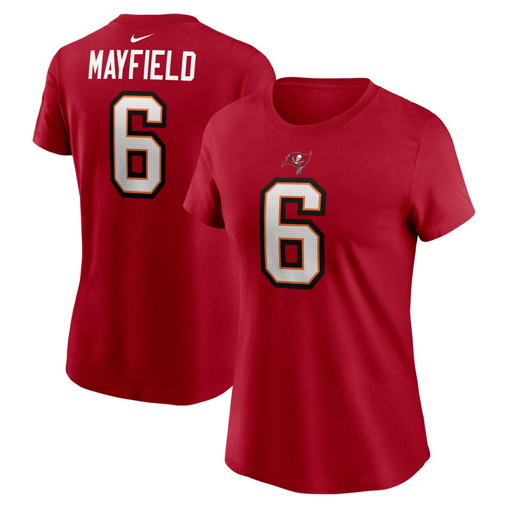 Baker Mayfield  Women's Player Name & Number T-Shirt - Tampa Bay Buccaneers T-shirts