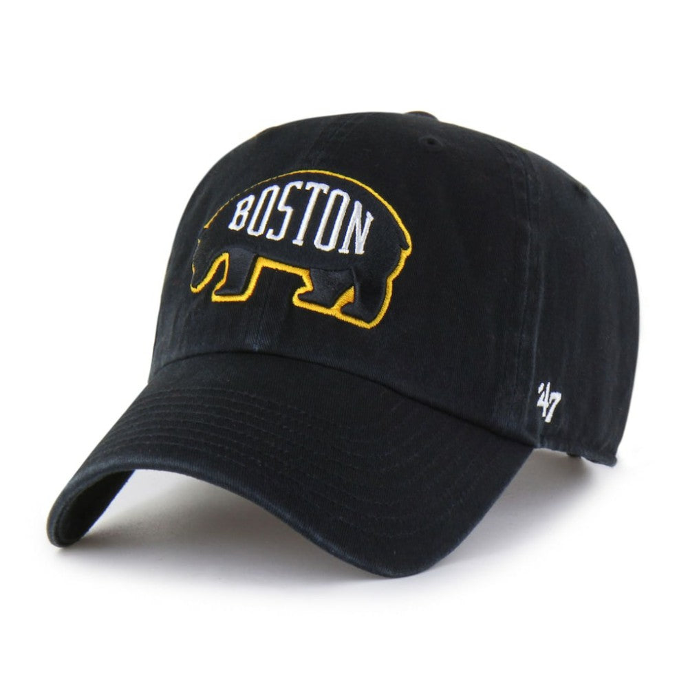 NHL Boston Bruins '47 Alternate Logo Clean Up Adjustable Hat