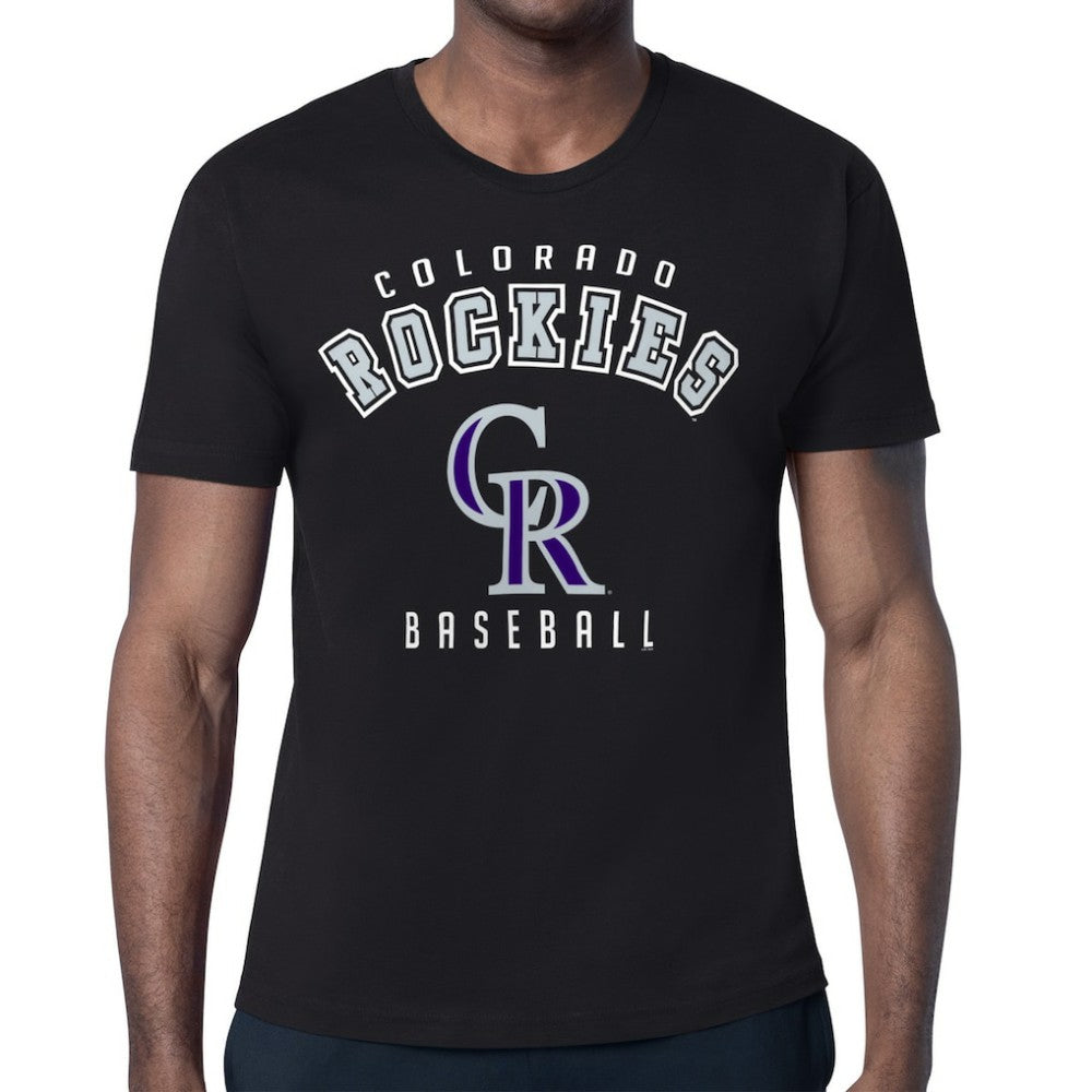 Black Colorado Rockies Starter Team Logo T-Shirt