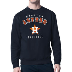 Navy Houston Astros Starter Team Logo Fleece Pullover Sweatshirt