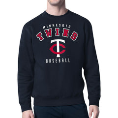 Navy Minnesota Twins Starter Team Logo Fleece Pullover Sweatshirt