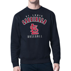Navy St. Louis Cardinals Starter Team Logo Fleece Pullover Sweatshirt