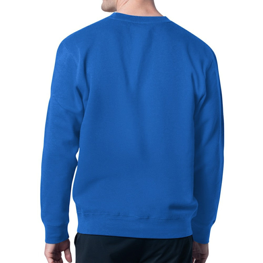 Royal Chicago Cubs Starter Team Logo Fleece Pullover Sweatshirt
