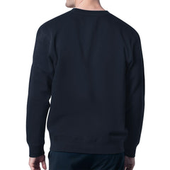 Navy Atlanta Braves Starter Team Logo Fleece Pullover Sweatshirt