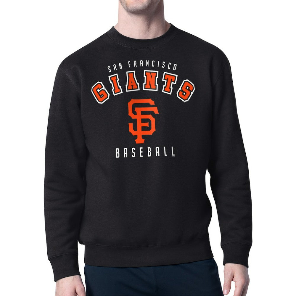 Black San Francisco Giants Starter Team Logo Fleece Pullover Sweatshirt